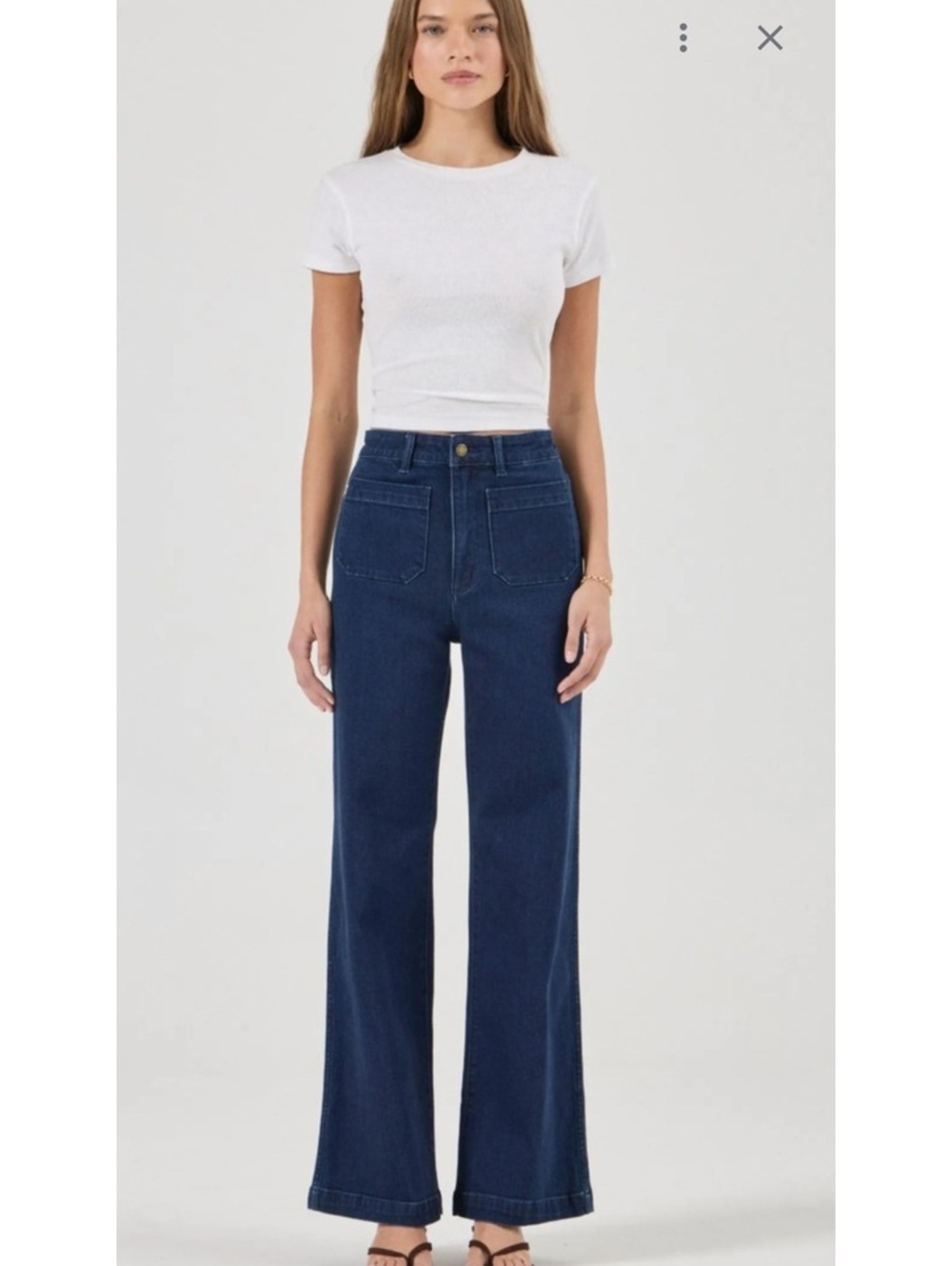 Rolla's High Rise Wide Leg Jeans Size 30 AUS 12